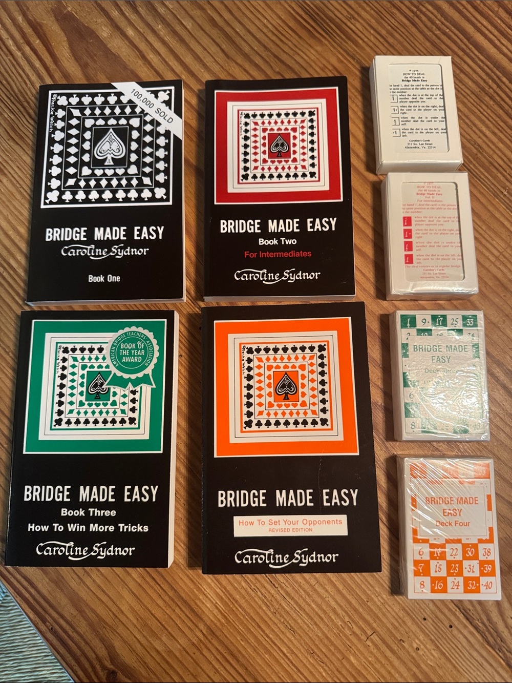 Bridge Made Easy Book Set with Cards: Books 1-4 with Matching Card Decks 1-4